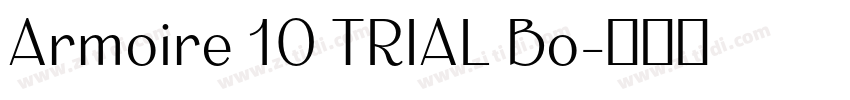 Armoire 10 TRIAL Bo字体转换